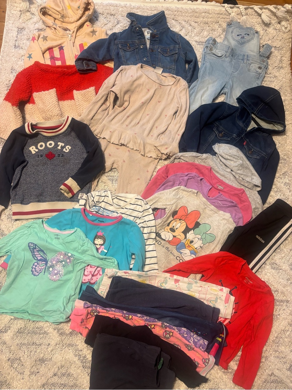 Toddler Girls 2T 24 Piece Winter Clothing Bundle Lot